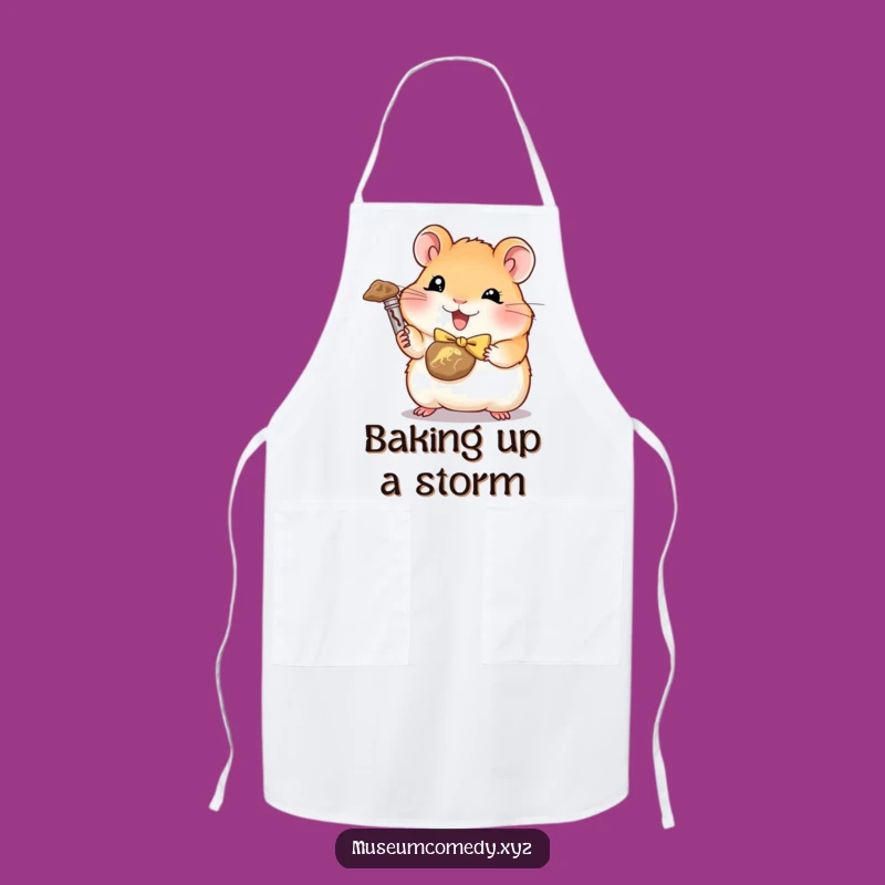 Funny Hamster Fossil Hunter Apron: Kitchen Adventures with a Dapper Hamster