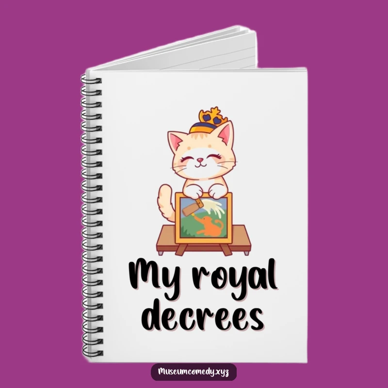 Funny Regal Cat Curator Notebook: Jot Down Ideas with Feline Grace
