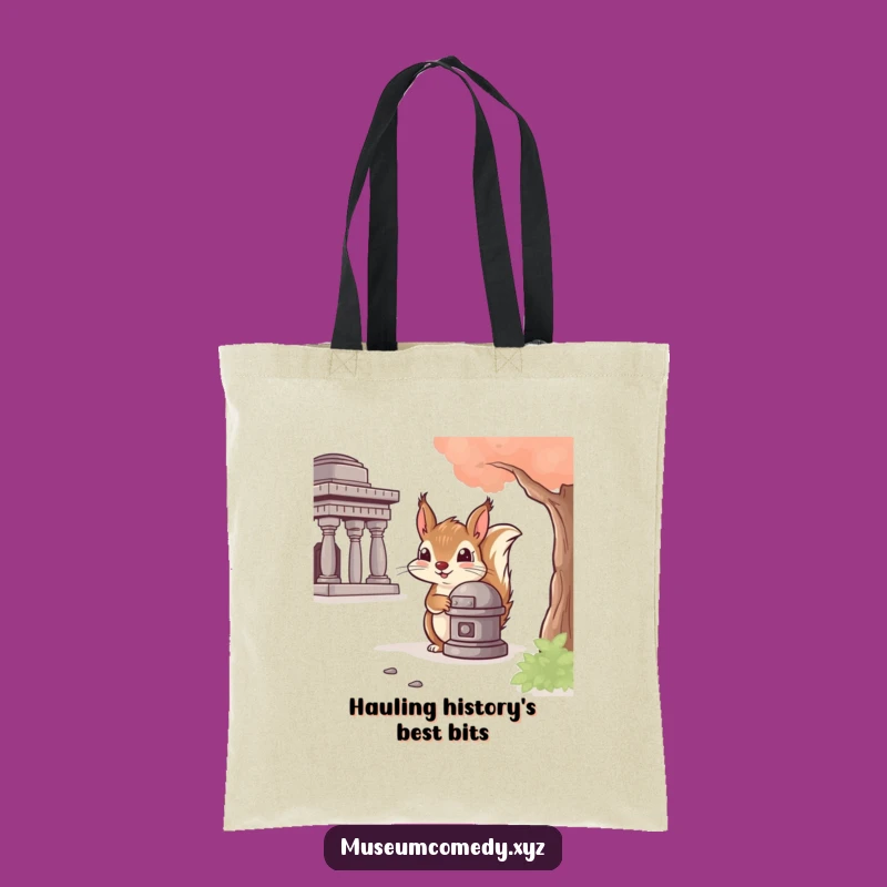 Funny Squirrel Artifact Tote Bag: Carry History with Humor, Chic & Funny Gift